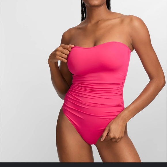 SPANX Women's Vibrant Pink One-Piece Swimsuit size 14 - Picture 1 of 6